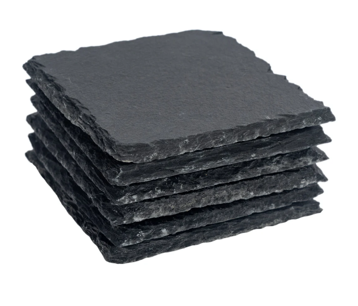 Square Slate Coaster - Today's Good Mood Is Sponsored By Coffee